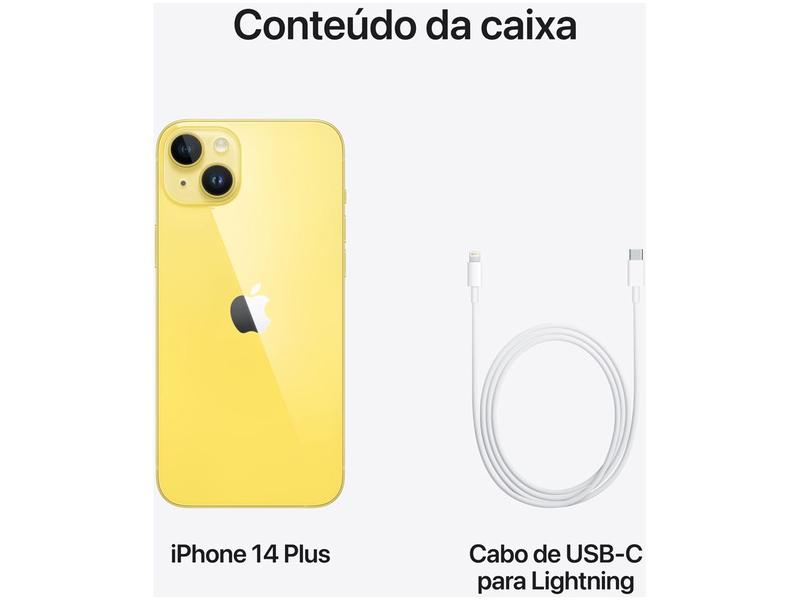 Apple iPhone 14 Plus 256GB Amarelo 6,7” 12MP iOS 5G - iPhone 14